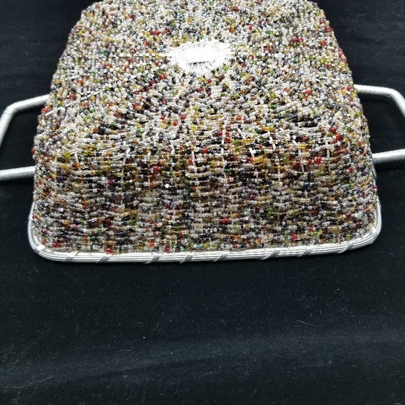 Handmade Square Aluminum Seed Bead Wire Basket - Picture 9 of 12